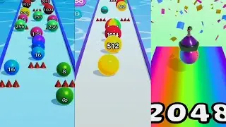 🔴 (14) Ball Run 2048 Merge & Run Test | Multi Games