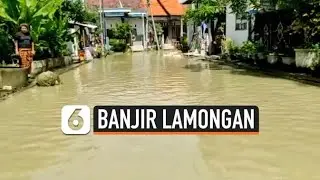 Kondisi Terkini Banjir Lamongan, Ribuan Hektar Tambak Terendam - Liputan6.com