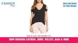 ★★★ Pam & Gela Cold Shoulder Tee ★★★