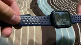 Vlog: Showing Apple watch sequoia green Leather Link band & Apple watch Nike dark blue band