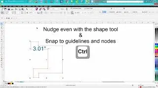 Corel Draw Tips & Tricks Nudge with the shape tool and more
