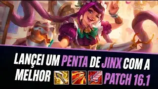 LAN&Ccedil;EI UM PENTA DE JINX COM A MELHOR BUILD DO PACTH 16.1 #leagueoflegends #leagueoflegendsbrasil