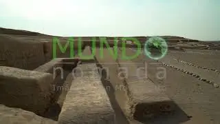 View of the archaeological zone of Cahuachi.