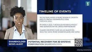 Shareholder Alert for 3D Systems Corporation (DDD)