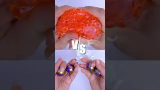 ✨ ASMR comparing TOP sound  Rainbow Iridescent Energy Balls VS Crispy Squish Pomegranate 🔴 #asmr