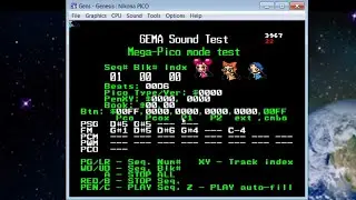 Sega Mega Pico mode test ROM update: Controller support