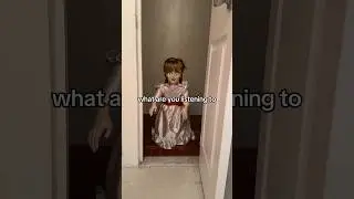 Кукла-призрак спрашивает, что я слушаю #страшно #аннабель