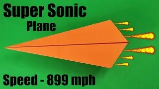 EASY Paper PLANE that Fly Far || BEST Paper Airplanes || (Easy) Super Sonic Plane