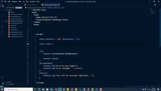 JavaScript Exception Handling