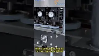 High Speed Plastic Round Bottle 8-Wheel Capping Machine for Food & Cosmetic Packaging