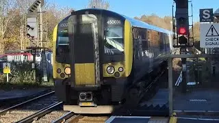 South Western Railway Class 450031 And 450094 Arrives At Winchester 