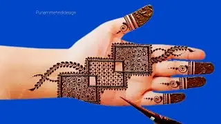 एक माचिस के खाली बॉक्स से बनाए सिंपल सीधे हाथ की मेहंदी डिजाइन| आसान मेहंदी डिजाइन| मेहंदी डिजाइन|