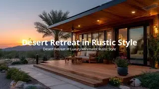 Desert Retreat in Luxury Minimalist Rustic Style