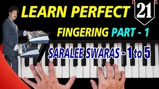 Fingering Lesson Part - 1 | How to Play Perfect fingers for Saralee Swaras 1 to 5 Exercises |