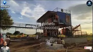 Portable Farmhouse In india Container Modification #farmhouse #containerhome #containerhousefactory