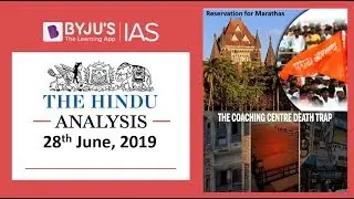 'The Hindu' Analysis for 28th June, 2019 (Current Affairs for UPSC/IAS)