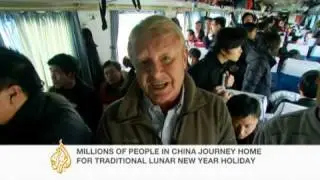 China New Year migration hits peak