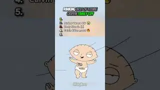 Ranking Best of Stewie Griffin in Family Guy 😭