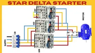 STAR DELTA STARTING THREE PHASE INDUCTION MOTOR