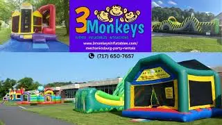Party Rentals Mechanicsburg PA - 3 Monkeys Inflatables - 717-650-7657