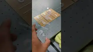 Print UV Acrylic Number Table  #acrylicpainting #printuv #numbers #printing