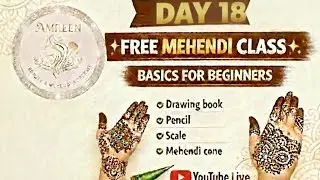 FREE Mehendi Class Day 18 | Bridal Touch Practice & Detailing | Step-by-Step #freemehendiclass #art
