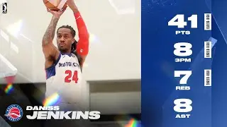 Daniss Jenkins WENT CRAZY for Career-High 41 PTS, 8 AST & 8 3PM vs. Herd