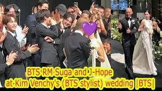 BTS RM Suga and J-Hope at Kim Venchy's (BTS stylist) wedding |BTS|