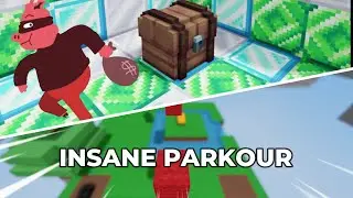 Insane Parkour Bedwars. When Nugget Robs the Vault..