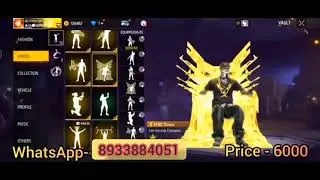 free fire golden hip hop id sale under || 1000 || #idsale