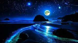 528 Hz Sleep Therapy - Deep Sleep Hypnosis, Ease Anxiety & Depression | Tranquil Lullaby Tunes