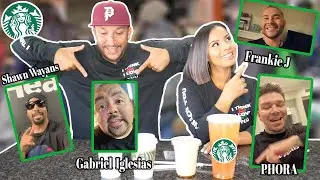 TRYING OUR CELEBRITY FRIENDS FAVORITE STARBUCKS DRINKS!!