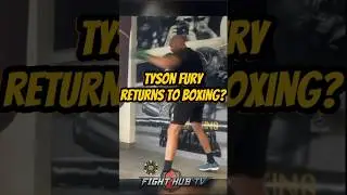 Tyson Fury FIRST LOOK back in the gym RIPPING heavy bag since retirement!