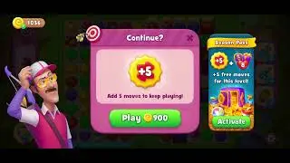 Gardenscapes challenge level 1891