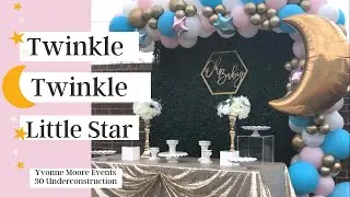 Twinkle Twinkle Little Star balloon garland | DIY BALLOON GARLAND | GENDER REVEAL DECORATIONS | Bts