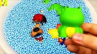 Learn Colors with Zoo Animals and Farm Surprise Toy for Kid Child with Foam Beads - 2019