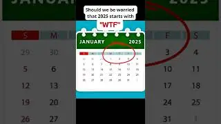 Wait&hellip; 2025 Starts with WTF?! Literally. #memes #funny #2025