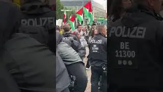 German police crack down on pro-Palestinian protesters in Berlin