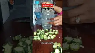 ASMR OKRA GEL #okrarecipes #okra #shorts #naturalhair