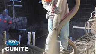 GUNITE, Construction Process, Hobert Pools