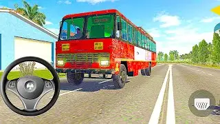 Indian Sleeper Bus Simulator 3D Roads + Night Drive + Rain Weather | Bus Game 2025