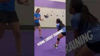 Developing young #libero #liberotraining #volleyball #defense #fundamentals #fun