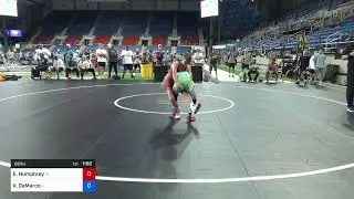 2023 16U MF U.S. Marine Corps Nationals: Ethan Humphrey vs Vincent DeMarco: 88 Ibs 7th Place Bout