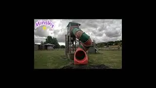 Kids Outdoor Playground Animal Fun: Play Park Colour Adventure with Minsky! #shorts
