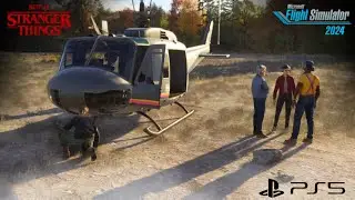 Netflix Stranger Things Helicopter Mission in Microsoft Flight Simulator 2024 on PS5