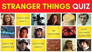 Guess the Character, Who Said It & More! 🛋️ | Stranger Things TV Show Quiz