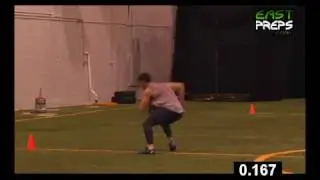 GENNARO ZANGARDI EAST PREPS PRO COMBINE WR Wilkes 2010 NFL DRAFT SCOUT