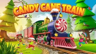 Candy Cane Train 🚂 | Best Candy Song for Kids | Lollipop & Chocolate Fun!