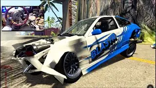 BeamNG GoPro - BENDING Drift Cars On The NEW Island Of Speed MOD!!
