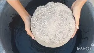 ASMR : zabardast super dusty&gritty sand cement stonecrush dipping & water crumbling @Wowasmr-123